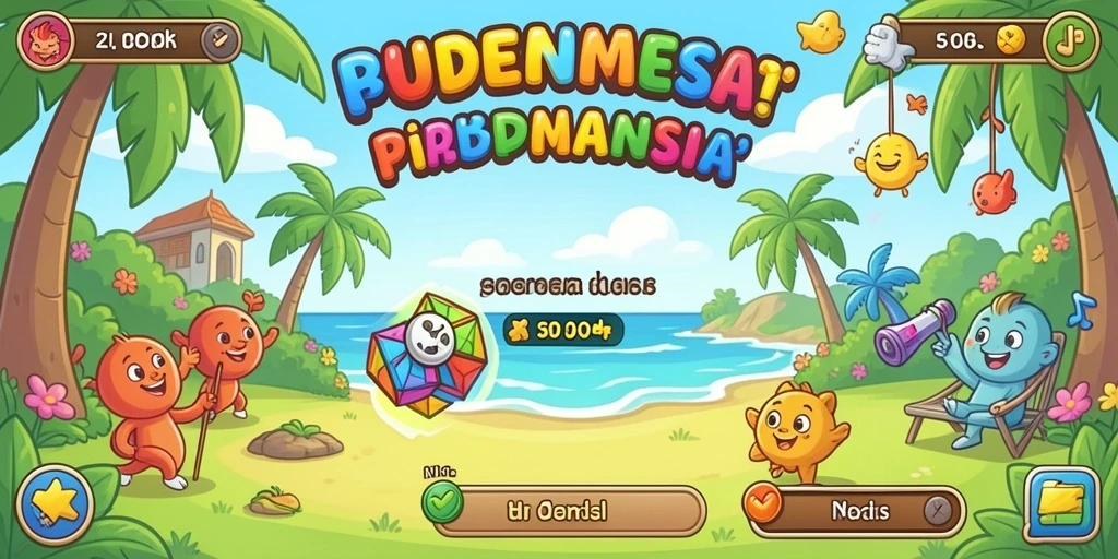 99luck99 - Karakter yang beragam dan dapat di-unlock setiap level.